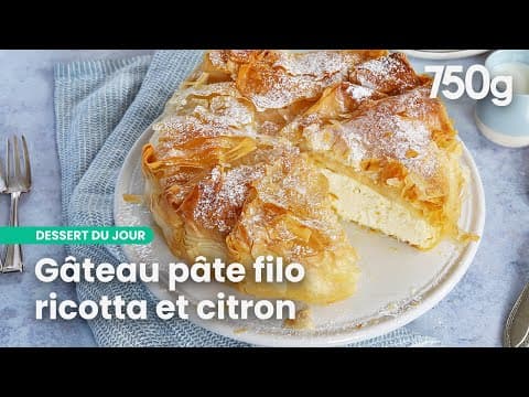 Gâteau de pâte filo à la ricotta et citron - French Dessert Gâteau de pâte filo à la ricotta et citron - Delicious French dessert with medium difficulty. Perfect recipe converted from YouTube video to PDF format.