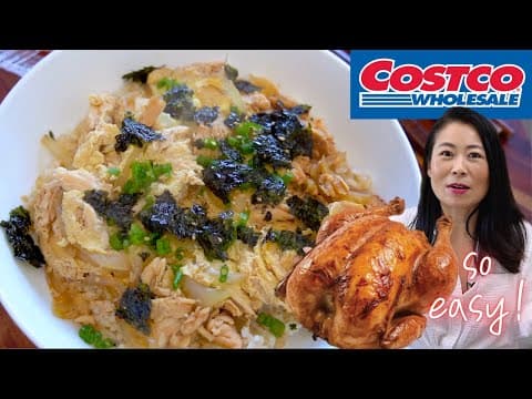 CHEAP, EASY & DELICIOUS❗️ $5 Costco Rotisserie Chicken into Restaurant-Quality Chicken Rice Bowl🍗
