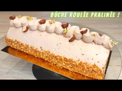 Praline Rolled Yule Log - French Dessert Praline Rolled Yule Log - Delicious French dessert with medium difficulty. Perfect recipe converted from YouTube video to PDF format.