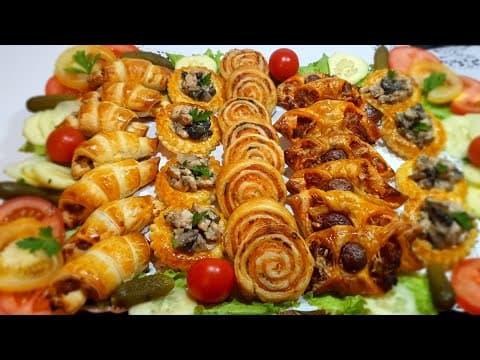 Assorted Mini Puff Pastries - French Appetizer Assorted Mini Puff Pastries - Delicious French appetizer with medium difficulty. Perfect recipe converted from YouTube video to PDF format.