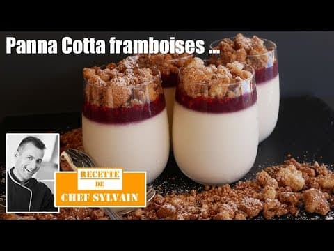 Panna Cotta à la framboise et crumble - French Dessert Panna Cotta à la framboise et crumble - Delicious French dessert with medium difficulty. Perfect recipe converted from YouTube video to PDF format.