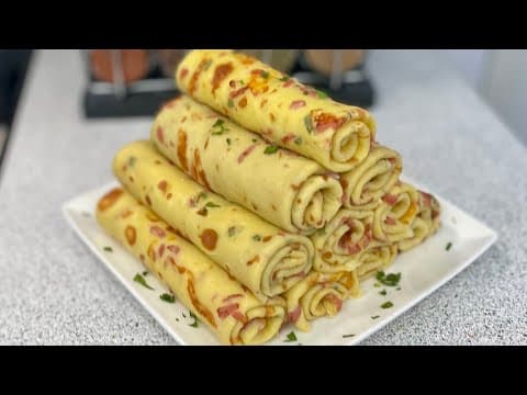 Crêpes salées aux herbes, saucisse et fromage - Française Main Course Crêpes salées aux herbes, saucisse et fromage - Delicious Française main course with easy difficulty. Perfect recipe converted from YouTube video to PDF format.