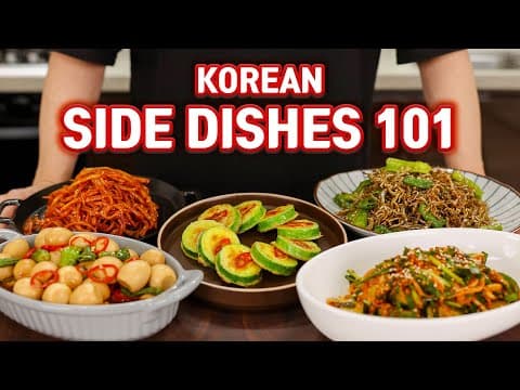 Five Korean Breakfast Side Dishes (Panchan)