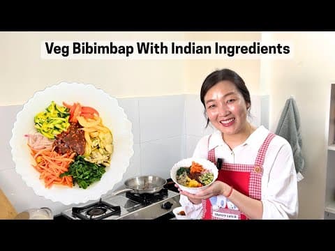 Veg Bibimbap with Indian Ingredients 🌱