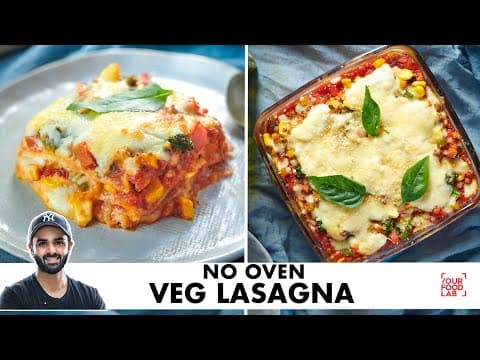 Veg Lasagna (Stovetop Wok Method)