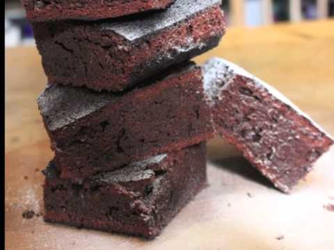 Black Garlic Chocolate Brownies recipe from the Garlic Farm, Isle of Wight.