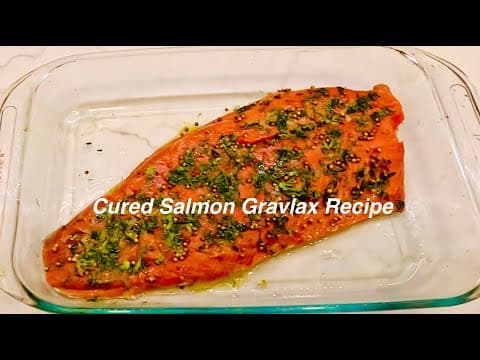 Making Cured Salmon Gravlax-No Cook/No Smoke Recipe-Delicious!