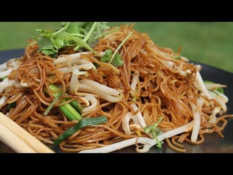 Stir-Fried Noodles with Soybean Sprouts, Thai Chives and Coriander - Chinese Main Course Stir-Fried Noodles with Soybean Sprouts, Thai Chives and Coriander - Delicious Chinese main course with easy difficulty. Perfect recipe converted from YouTube video to PDF format.