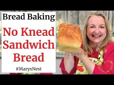 Mary's No-Knead Sandwich Bread (2 Loaves) - American Recipe Mary's No-Knead Sandwich Bread (2 Loaves) - Delicious American recipe with easy difficulty. Perfect recipe converted from YouTube video to PDF format.
