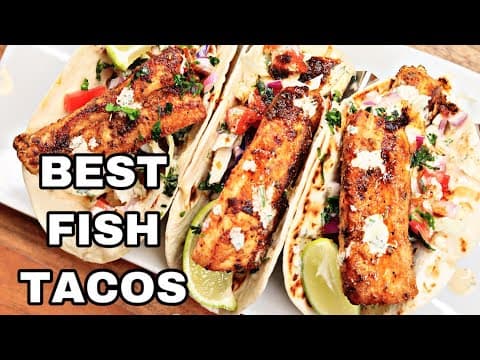 Easy Mouth-Watering Fish Tacos Recipe - Caribbean Fusion | Easy | Serves 4 Easy Mouth-Watering Fish Tacos - Caribbean Fusion recipe that serves 4 people. A easy difficulty cooking recipe converted from YouTube video with complete ingredients and step-by-step instructions.