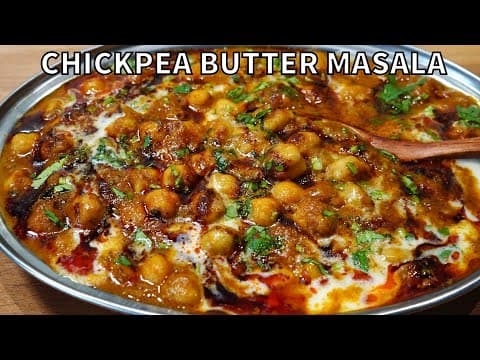 RESTAURANT STYLE CHICKPEA BUTTER MASALA (EASY TO MAKE)