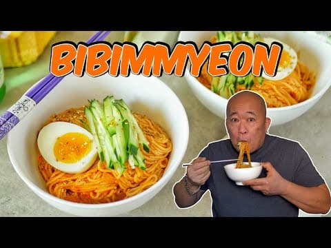 Bibim Naengmyeon – Spicy Cold Korean Noodles - Korean Main Course Bibim Naengmyeon – Spicy Cold Korean Noodles - Delicious Korean main course with medium difficulty. Perfect recipe converted from YouTube video to PDF format.