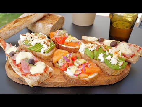 Gourmet Toasts: Gratinated Pizza Baguette, Nordic Toast and Avocado Toast - French Breakfast Gourmet Toasts: Gratinated Pizza Baguette, Nordic Toast and Avocado Toast - Delicious French breakfast with medium difficulty. Perfect recipe converted from YouTube video to PDF format.