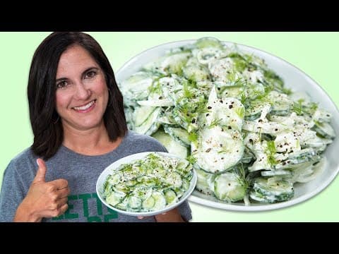 How to Make Creamy Cucumber Salad