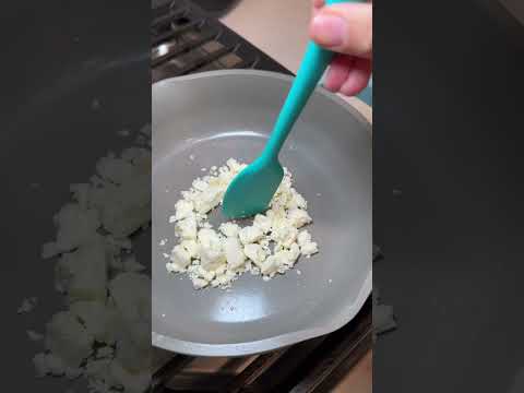Trying the crispy feta eggs (viral recipe)