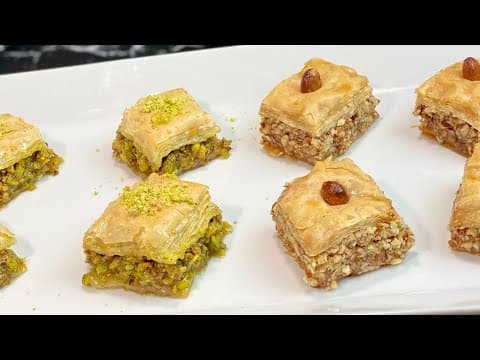 LA RECETTE DES BAKLAVA MAISON AUX PISTACHES ET AUX AMANDES TRÈS FACILE 👩🏻🍳