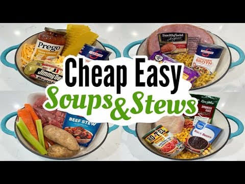9 BEST Cheap & Easy Soups ANYONE Can Make