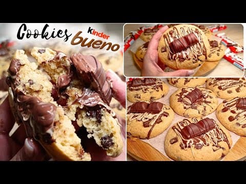 Kinder Bueno Cookies filled with Bueno-flavored spread - French Dessert Kinder Bueno Cookies filled with Bueno-flavored spread - Delicious French dessert with medium difficulty. Perfect recipe converted from YouTube video to PDF format.