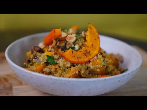 Autumn Kinoto with quinoa, pumpkin, chestnuts and hazelnuts - French Main Course Autumn Kinoto with quinoa, pumpkin, chestnuts and hazelnuts - Delicious French main course with medium difficulty. Perfect recipe converted from YouTube video to PDF format.