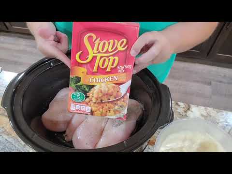 Thanksgiving in a Bowl Crockpot Chicken