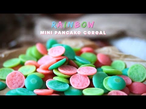 RAINBOW MINI PANCAKE CEREAL RECIPE