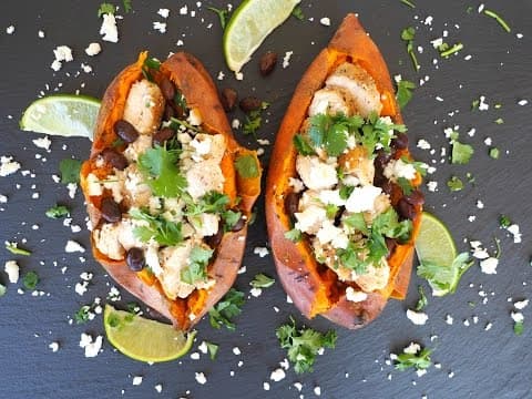 Dinner Recipe: Mexican Style Stuffed Sweet Potato by Everyday Gourmet with Blakely