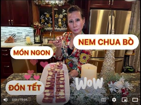 Beef Nem Chua (Vietnamese Fermented Sour Sausage)