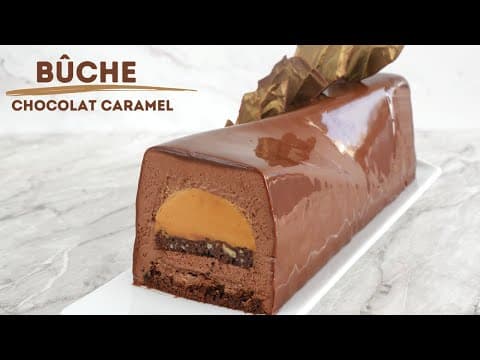 Chocolate Caramel Yule Log - French Dessert Chocolate Caramel Yule Log - Delicious French dessert with hard difficulty. Perfect recipe converted from YouTube video to PDF format.