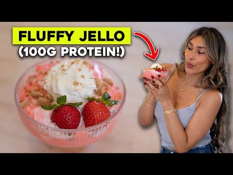 Zero Sugar 3 Ingredient Fluffy Cheesecake Jello!