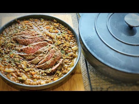 Lentils with vegetables and duck breast - French Main Course Lentils with vegetables and duck breast - Delicious French main course with medium difficulty. Perfect recipe converted from YouTube video to PDF format.