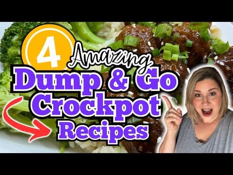 4 UNBELIEVABLE DUMP & GO CROCKPOT RECIPES!