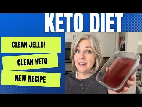Clean Ingredient Jello, Sugar Free, Keto Approved Low Carb, Weight Loss