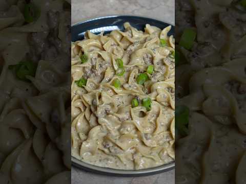 One-Pan Creamy Beef Stroganoff (Non-Traditional)