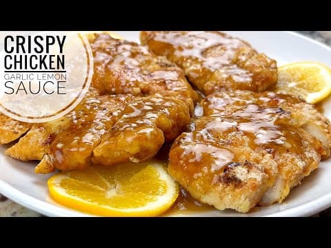 Crispy Chicken With Lemon And Garlic Sauce Recipe