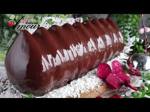 Bûche glacée à la mousse praliné de noisettes, insert de clémentine et glaçage miroir chocolat - French Dessert Bûche glacée à la mousse praliné de noisettes, insert de clémentine et glaçage miroir chocolat - Delicious French dessert with medium difficulty. Perfect recipe converted from YouTube video to PDF format.