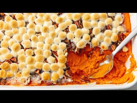 How To Make Sweet Potato Casserole With Marshmallows And Pecans
