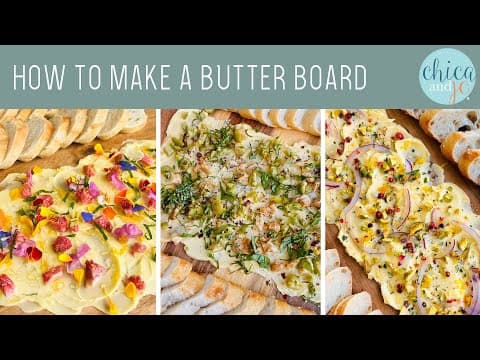 Individual Butterboard with Three Flavorful Toppings
