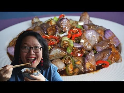 Sautéed Eggplant with Soy-Oyster Sauce - Asian Main Course Sautéed Eggplant with Soy-Oyster Sauce - Delicious Asian main course with medium difficulty. Perfect recipe converted from YouTube video to PDF format.