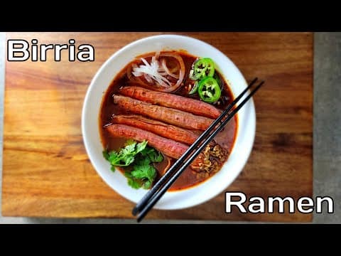 Making A Birria Ramen Fusion