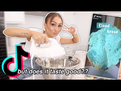 Making TIKTOK CLOUD BREAD + TASTE TEST