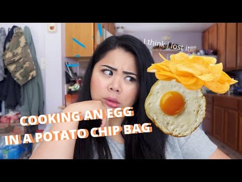 Cooking an Omelette in a Potato Chip Bag *seriously*