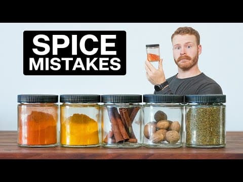 5 Mistakes Most People make using Spices
