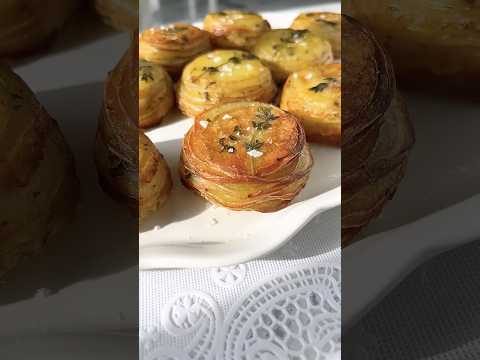 Potato Stacks with Garlic Herb Butter