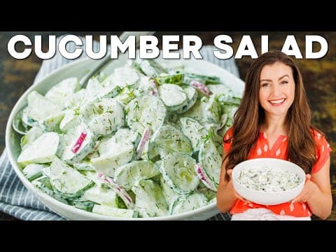 Creamy Cucumber Salad Recipe