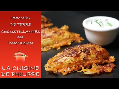 🧀 Pommes de terre croustillantes au parmesan & sauce au citron