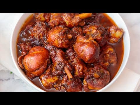 Trinidad-Style Stewed Chicken - Trinidadian Main Course Trinidad-Style Stewed Chicken - Delicious Trinidadian main course with medium difficulty. Perfect recipe converted from YouTube video to PDF format.