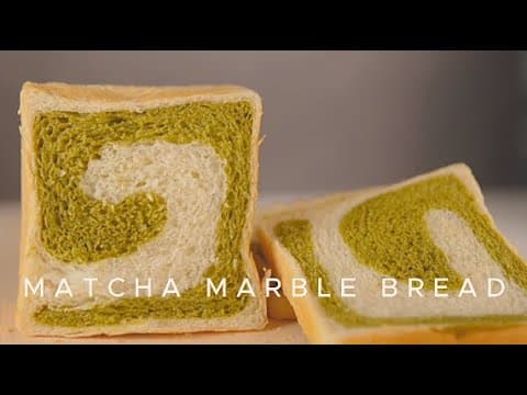 녹차 마블 큐브 식빵