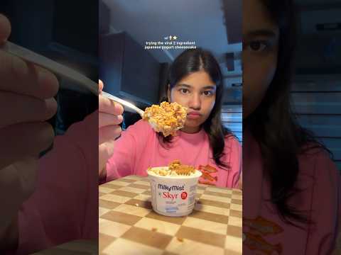 trying the viral 2 ingredient yogurt cheesecake 🎀