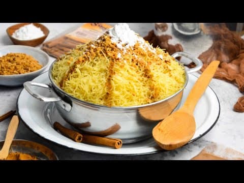 Fum Funa – Chicken Vermicelli in Sauce, Decorated with Almonds and Raisins - Moroccan Main Course Fum Funa – Chicken Vermicelli in Sauce, Decorated with Almonds and Raisins - Delicious Moroccan main course with medium difficulty. Perfect recipe converted from YouTube video to PDF format.