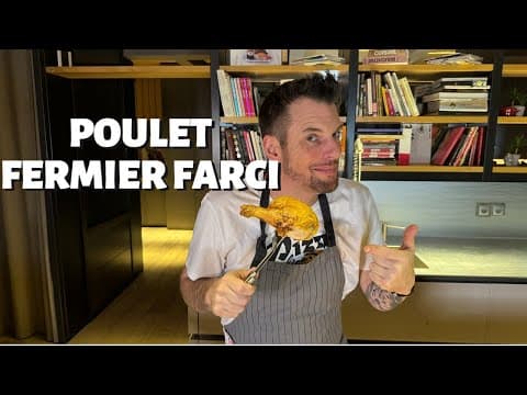 Stuffed chicken with mushrooms, liver and cognac - French Main Course Stuffed chicken with mushrooms, liver and cognac - Delicious French main course with medium difficulty. Perfect recipe converted from YouTube video to PDF format.